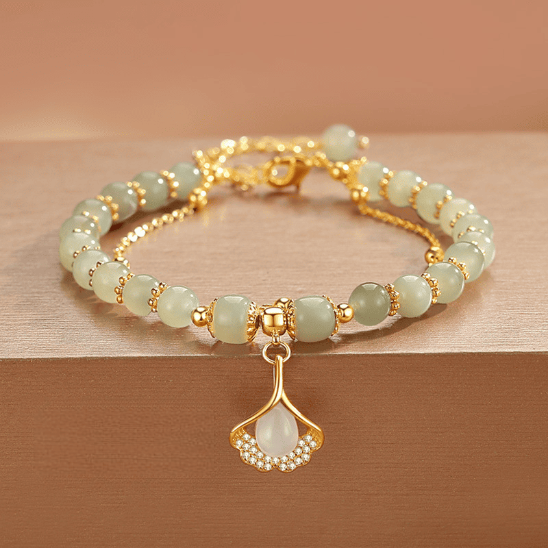 Graceful Bloom Jade Bracelet