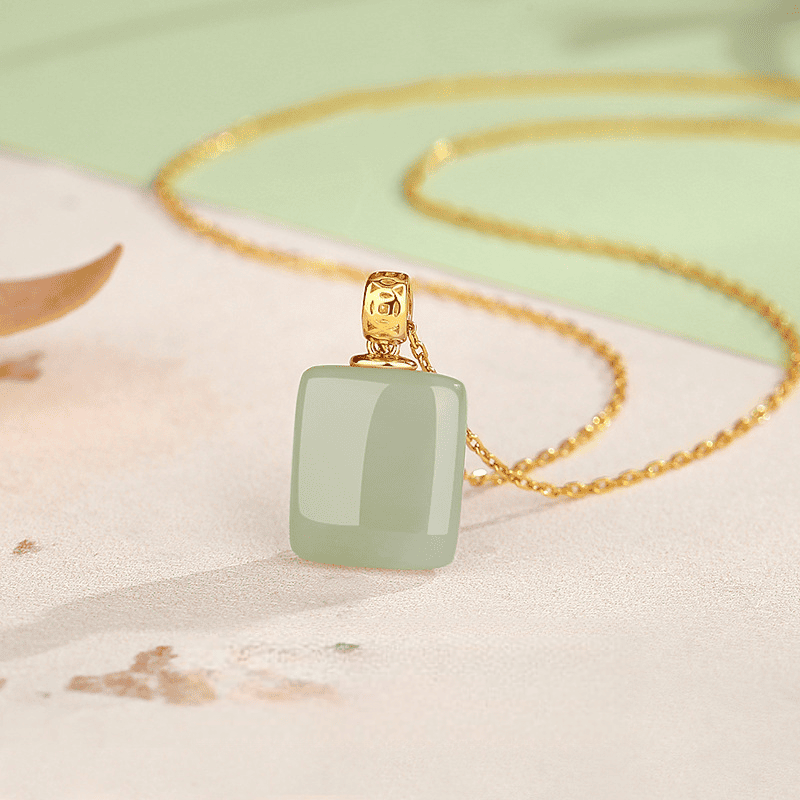 Jade Wushi Pendant Necklace