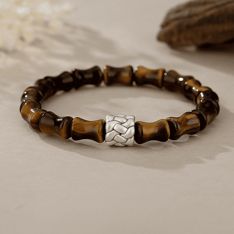 Tiger’s Eye Bamboo Bracelet