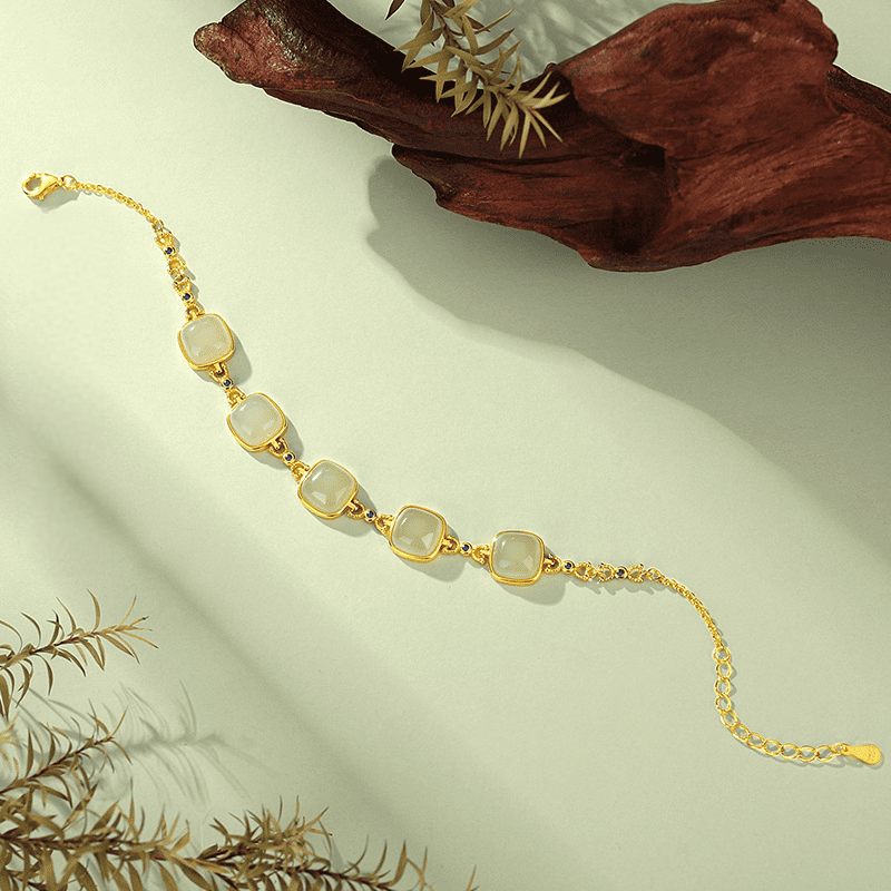 Radiant Jade Square Bracelet