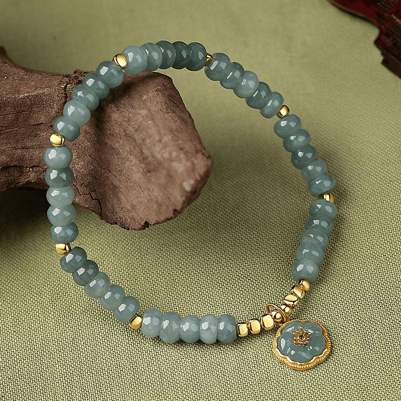 Verdant Bloom Jade Bracelet