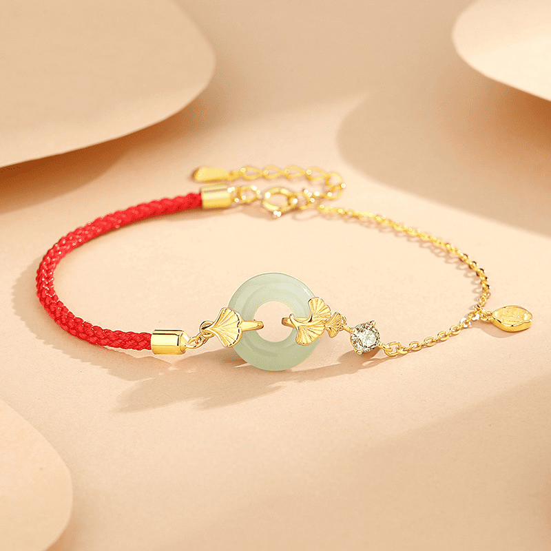 Ginkgo Harmony Jade Bracelet