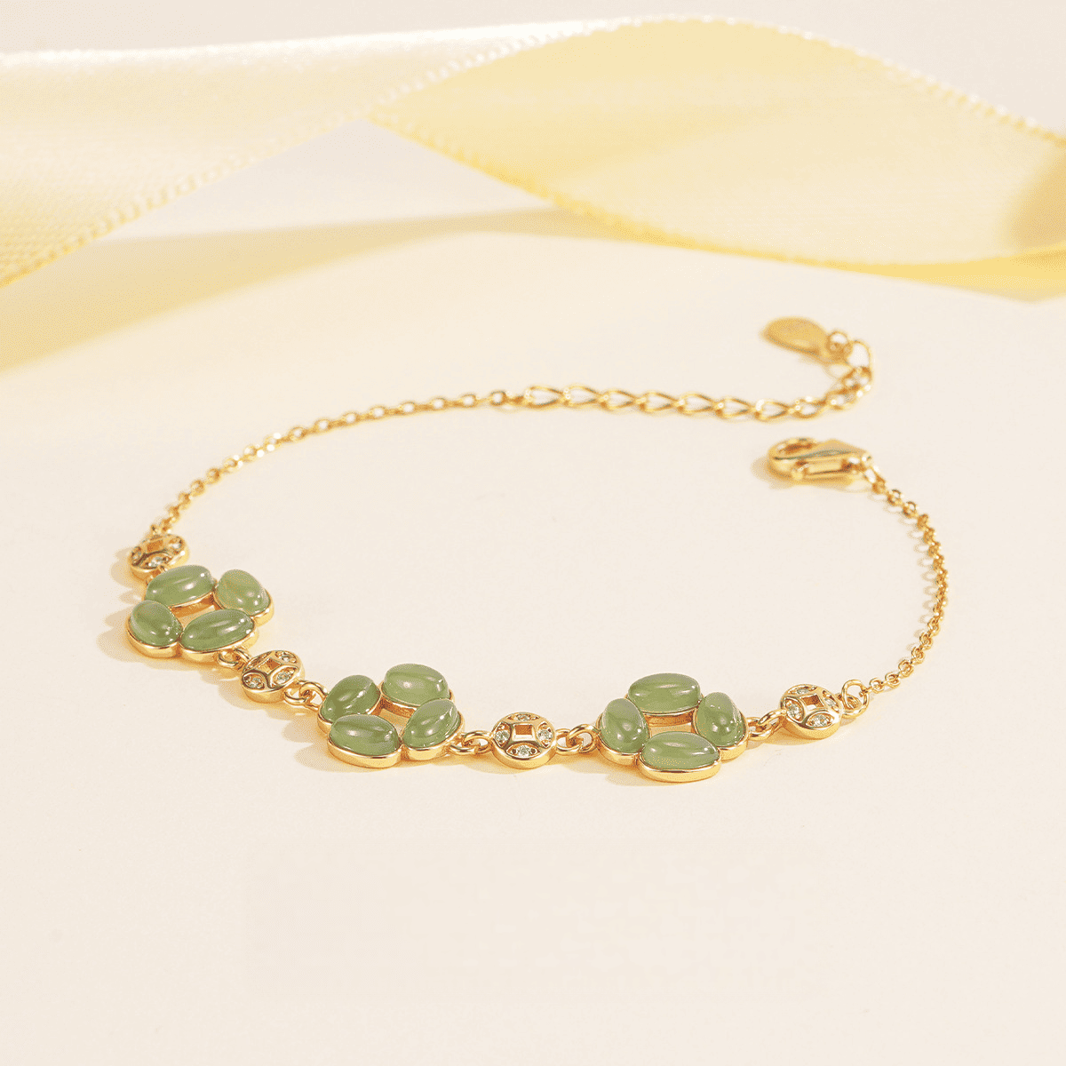Lucky Clover Jade Bracelet