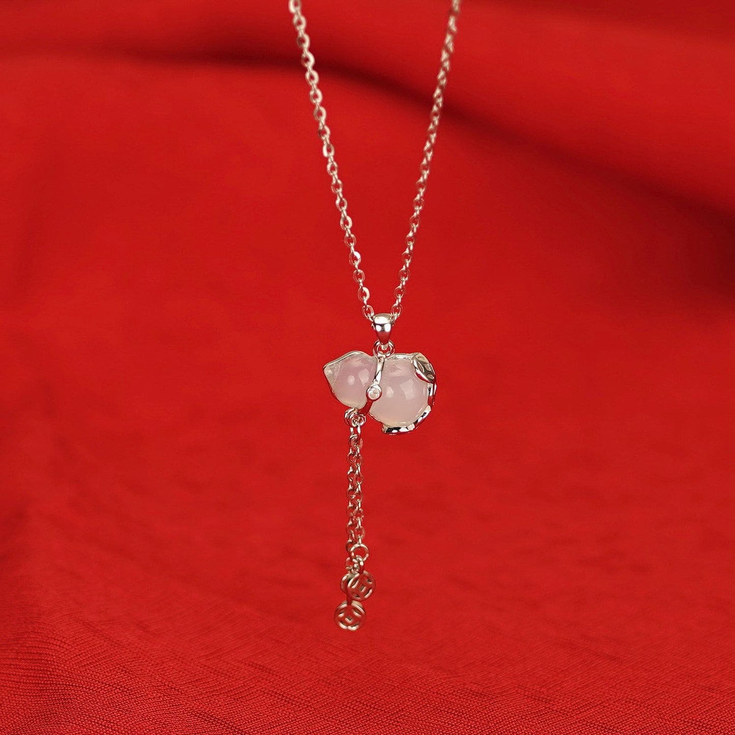 Luminous Jade Gourd Necklace