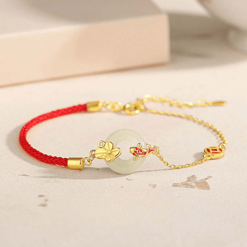 Koi Blessing Jade Bracelet