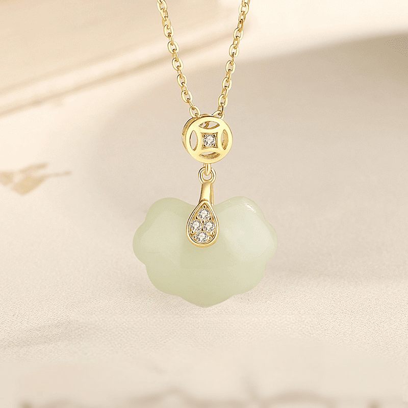 Jade Cloud Blessing Necklace