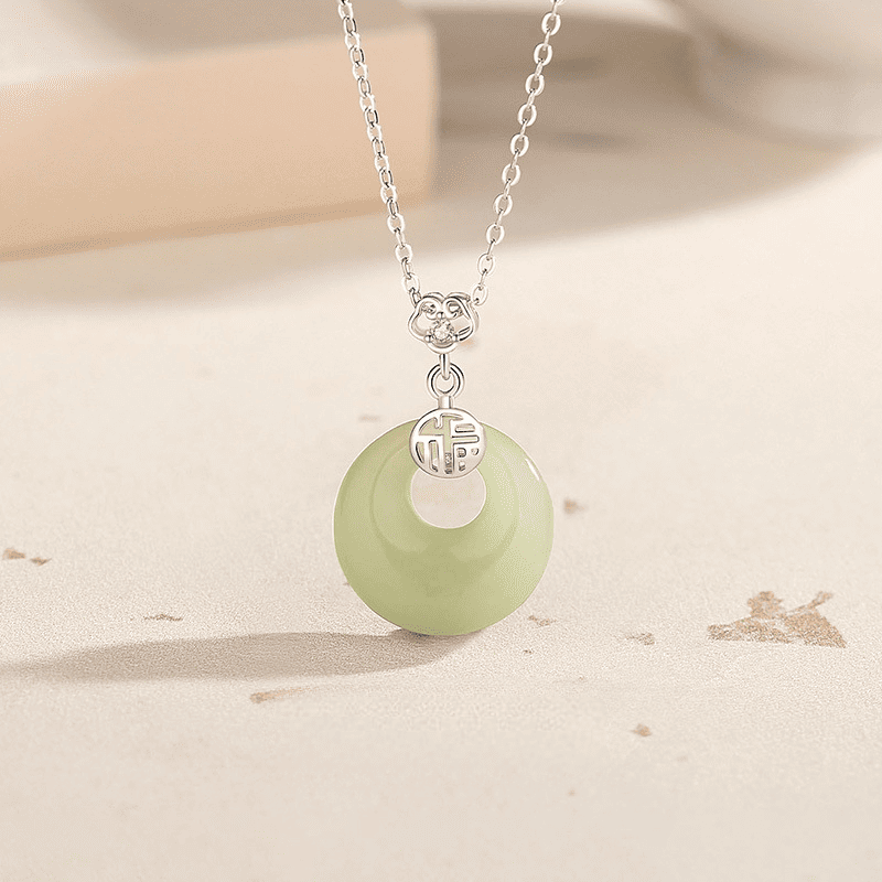 Fu Jade Circle Necklace