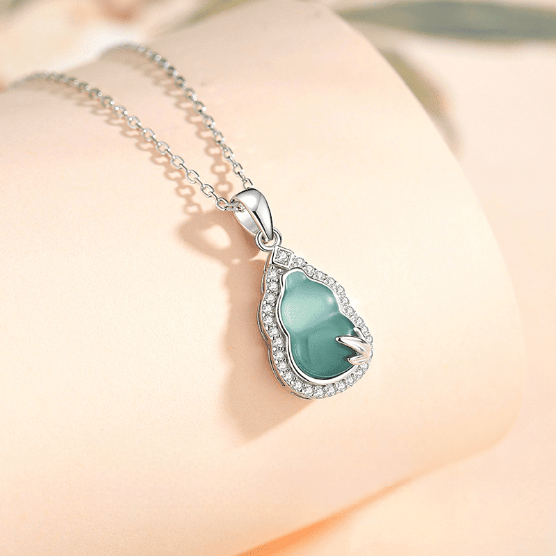 Jade Gourd Abundance Necklace