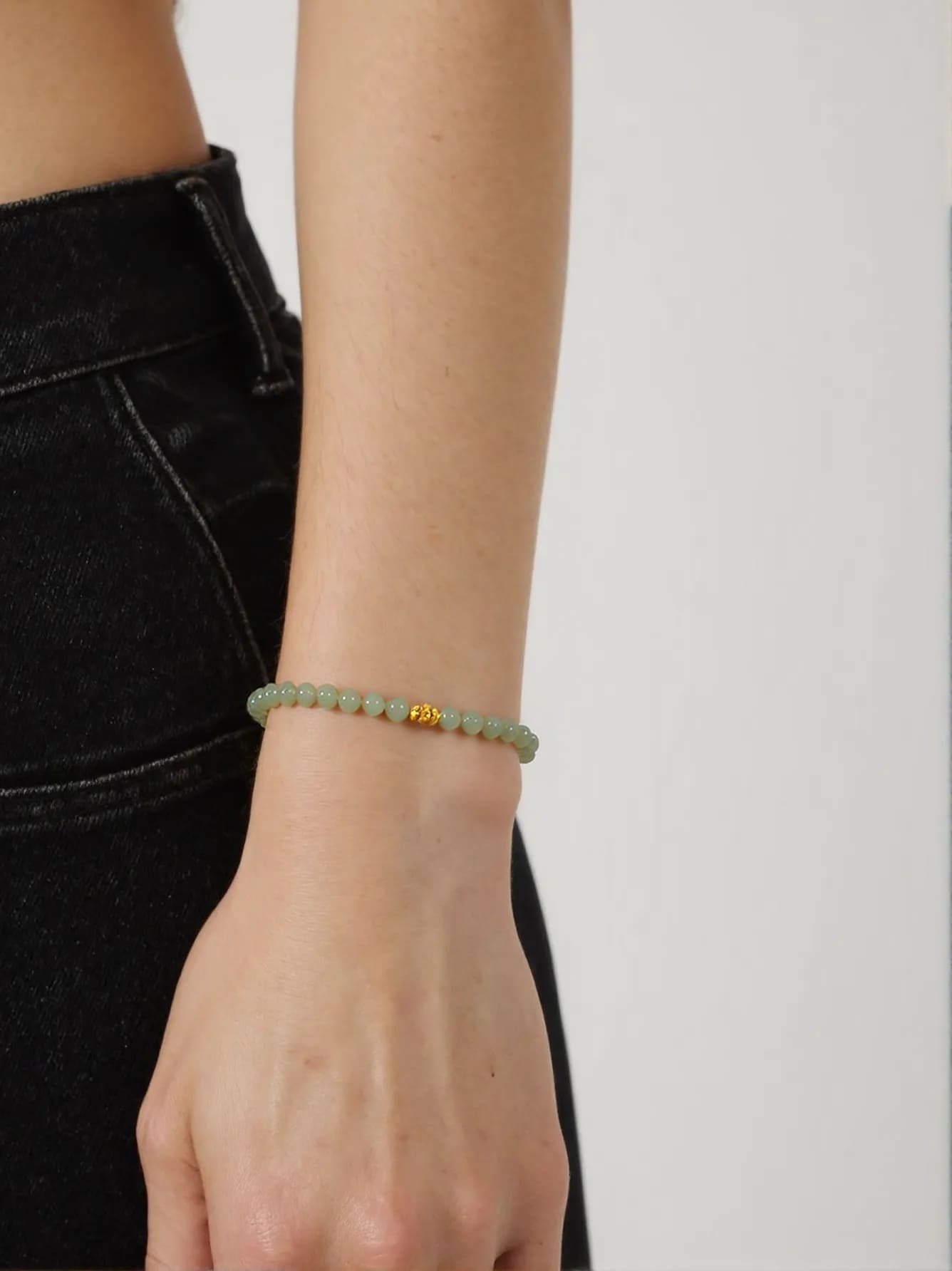 Minimalist Jade Balance Bracelet