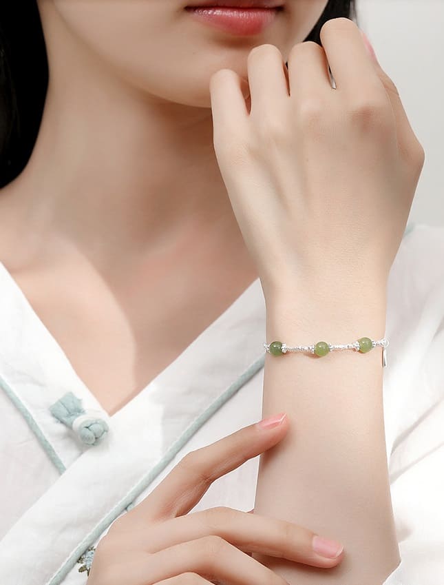 Tranquil Jade Trio Bracelet