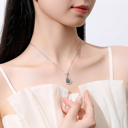 Jade Gourd Prosperity Necklace