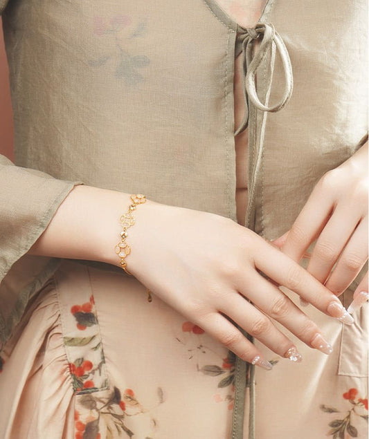 Lucky Clover Jade Bracelet