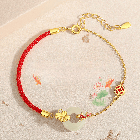 Koi Blessing Jade Bracelet