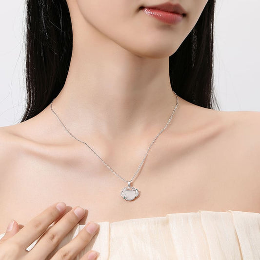 Bamboo Whisper Silver Cloud Pendant