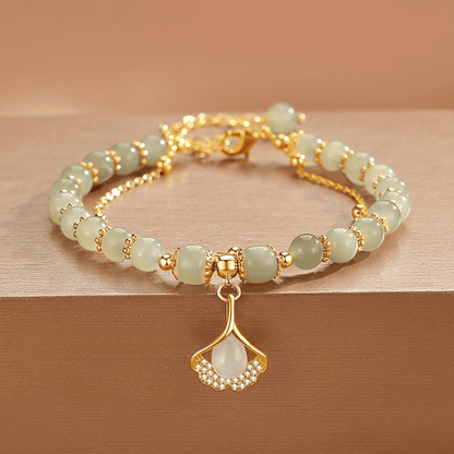 Graceful Bloom Jade Bracelet
