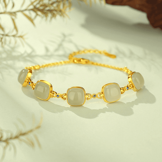 Radiant Jade Square Bracelet