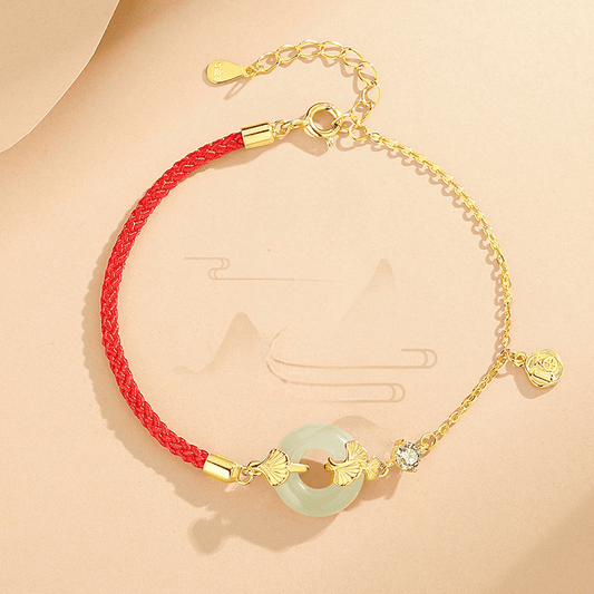 Ginkgo Harmony Jade Bracelet