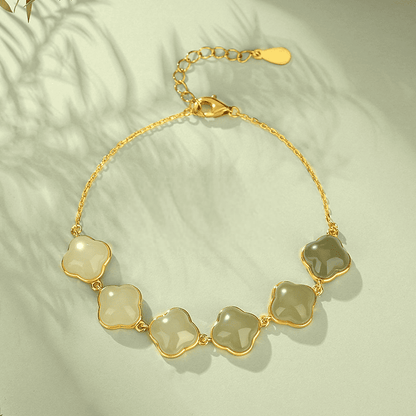 Lucky Clover Jade Bracelet