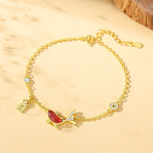 Gold-Plated Koi Fish Bracelet