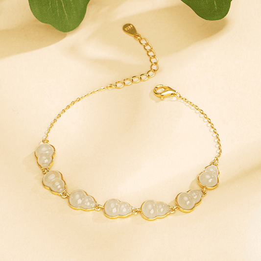 Golden Gourd Jade Bracelet