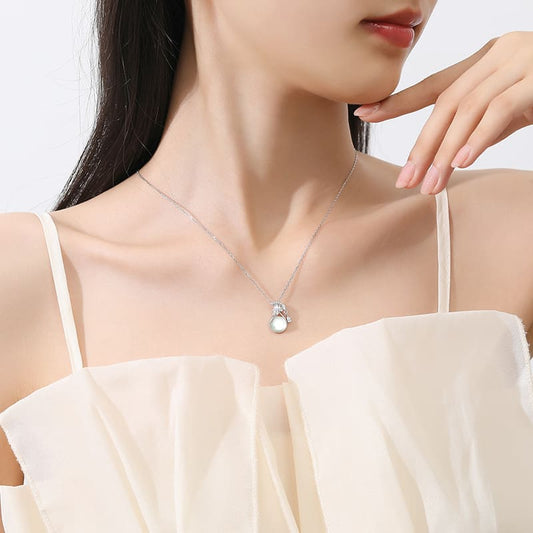 Silver Lucky Gourd Jade Pendant