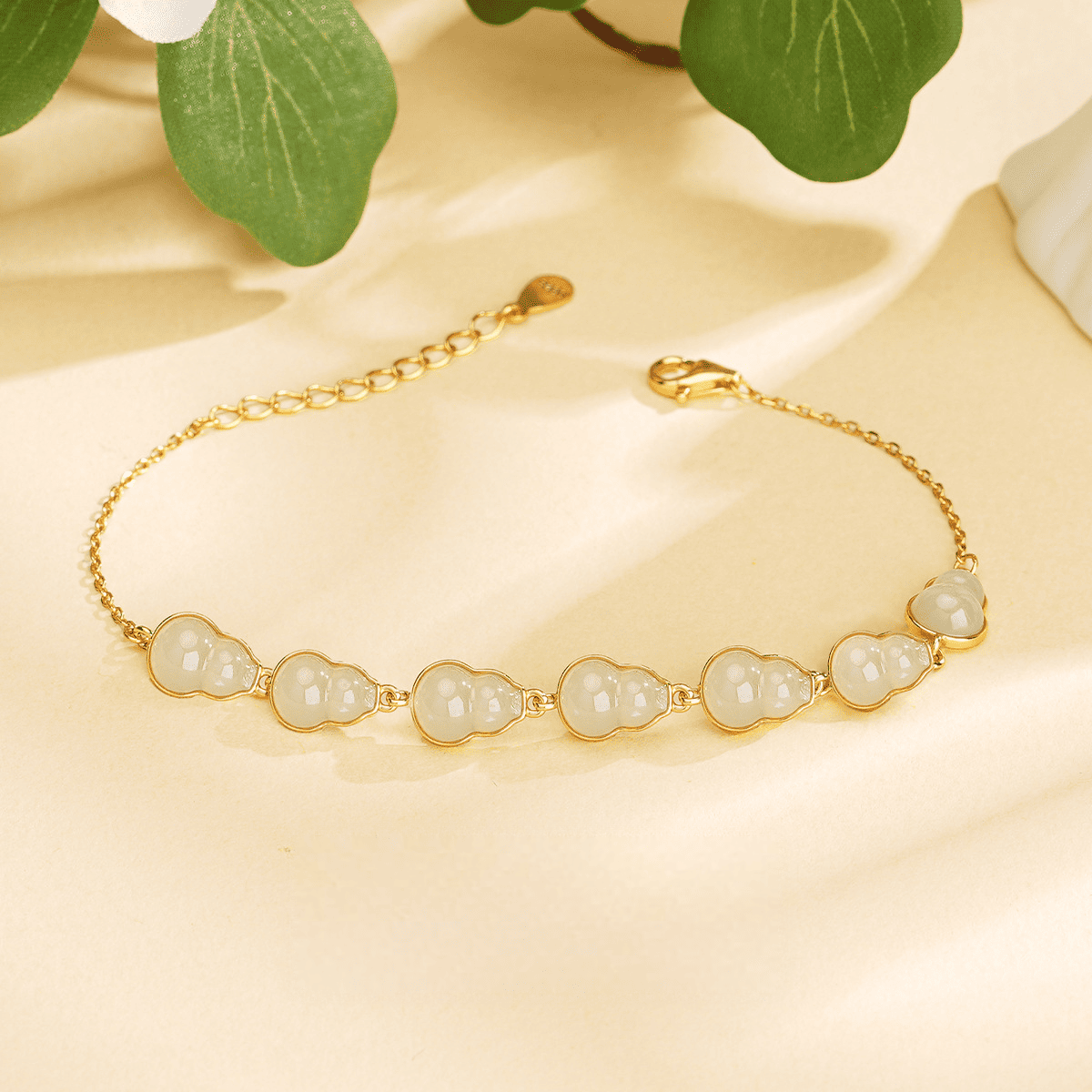 Golden Gourd Jade Bracelet