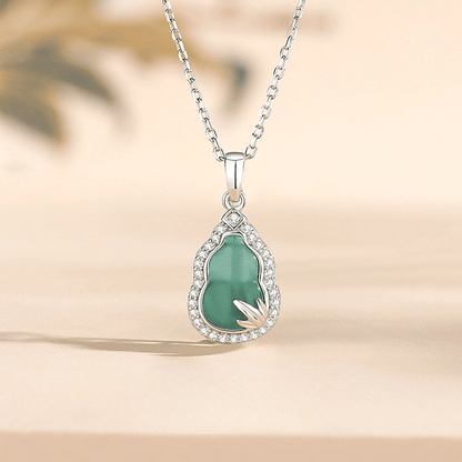 Jade Gourd Abundance Necklace
