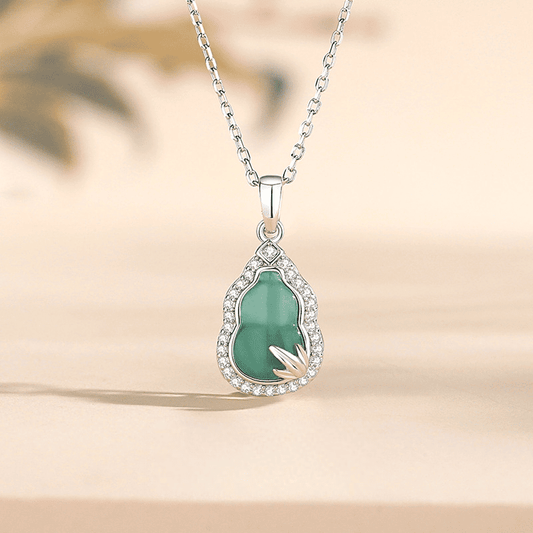 Jade Gourd Abundance Necklace