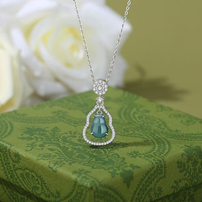 Jade Gourd Prosperity Necklace