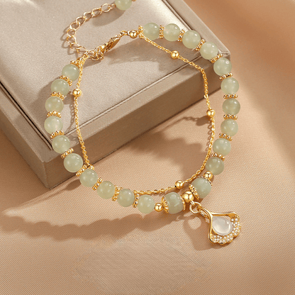 Graceful Bloom Jade Bracelet