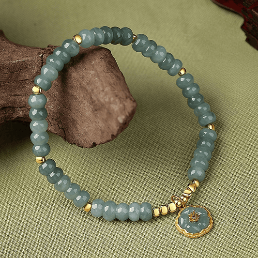 Verdant Bloom Jade Bracelet