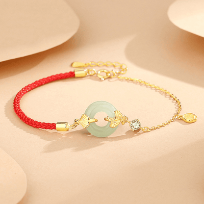 Ginkgo Harmony Jade Bracelet
