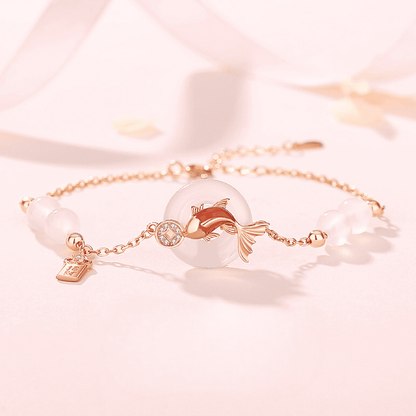 Golden Koi Jade Bracelet