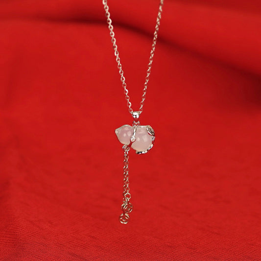 Luminous Jade Gourd Necklace