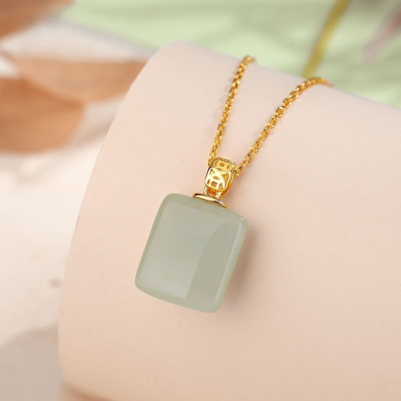 Jade Wushi Pendant Necklace