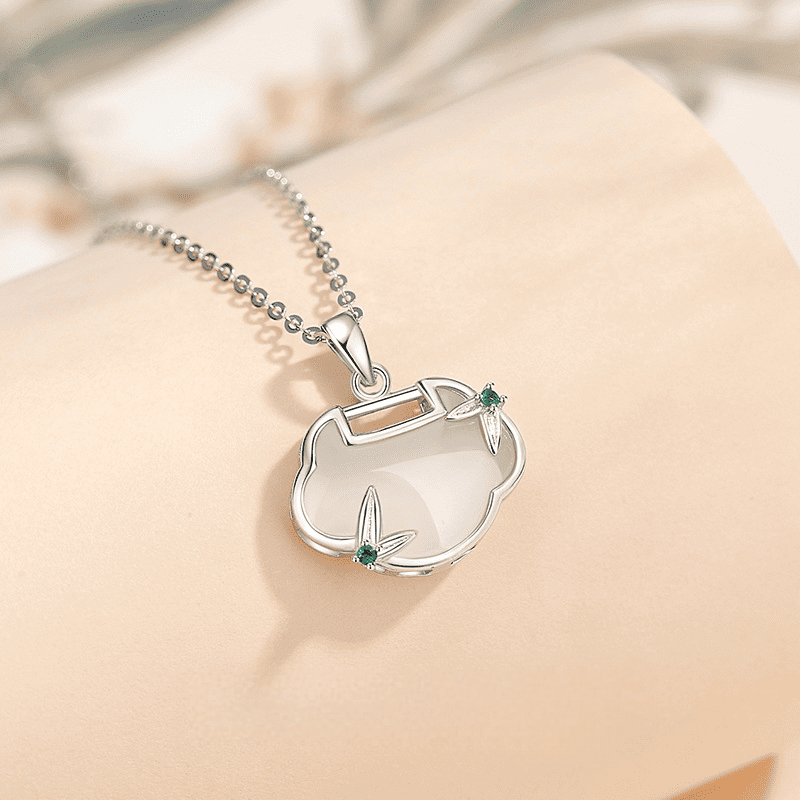 Bamboo Whisper Silver Cloud Pendant