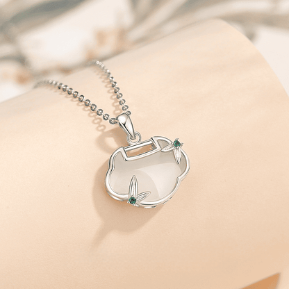 Bamboo Whisper Silver Cloud Pendant