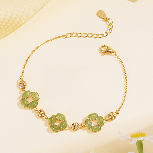 Lucky Clover Jade Bracelet