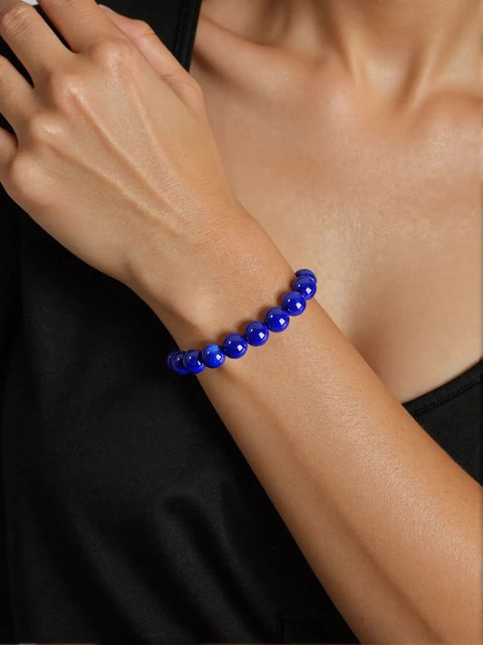 Lapis Lazuli Bracelet - Natural Healing Jewelry for Women, Enhances Wisdom & Inner Peace - JadeTale