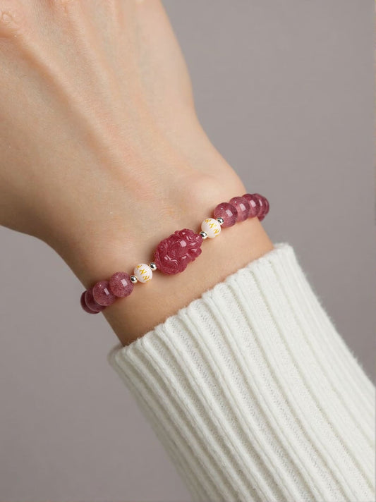 Rose Quartz Pixiu Bracelet – Love, Abundance & Emotional Healing - JadeTale