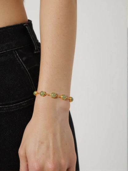 Celestial Jade Orbit Bracelet