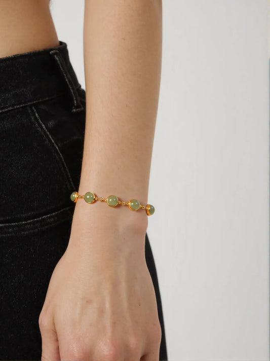 Celestial Jade Orbit Bracelet