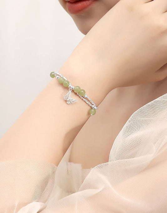 Butterfly Whisper Jade Bracelet
