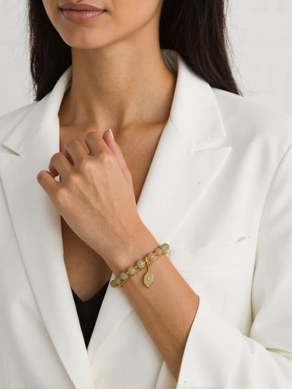 Golden Leaf Jade Bracelet