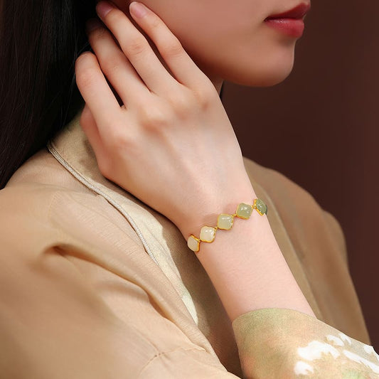 Lucky Clover Jade Bracelet