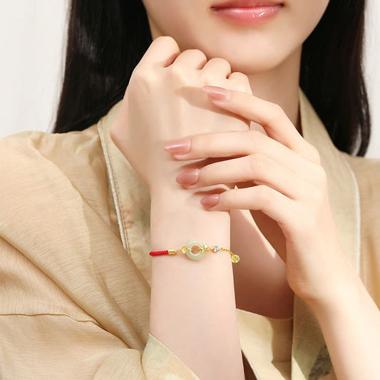 Ginkgo Harmony Jade Bracelet