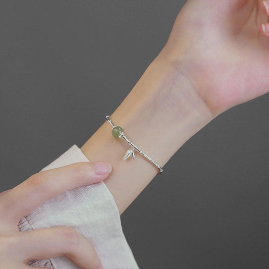 Bamboo Whisper Jade Bracelet
