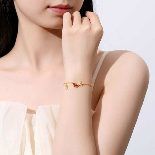 Gold-Plated Koi Fish Bracelet